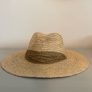 Madewell Scarf-strap straw hat size S/M